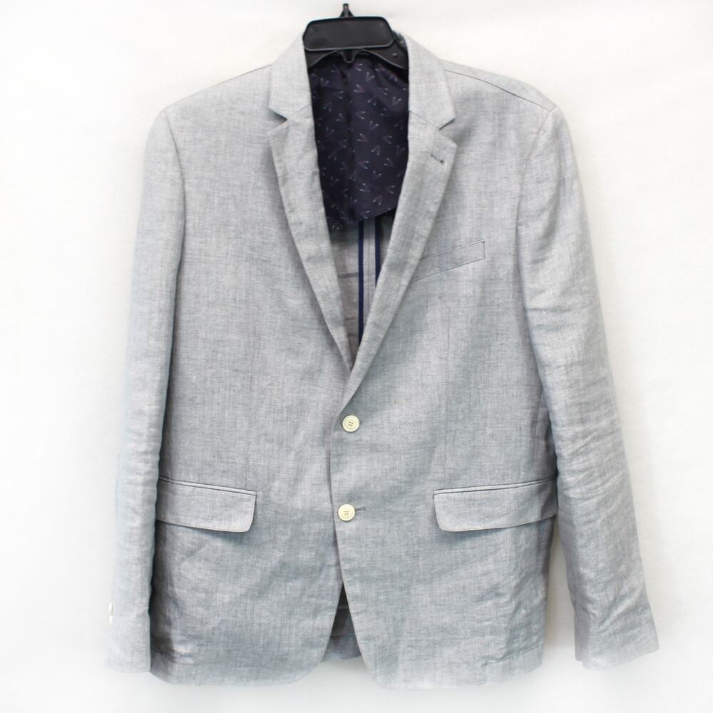 Viconte A Paris designer 100% linen blazer sportcoat preppy Kentucky Derby 56 XL